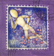 Francobolli - Ballerino di legno / Stamps - Wooden dancer